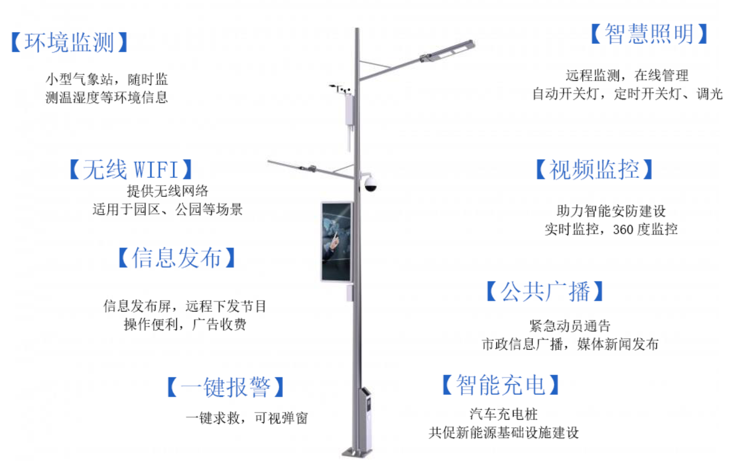 智慧城市燈桿 智慧城市燈桿