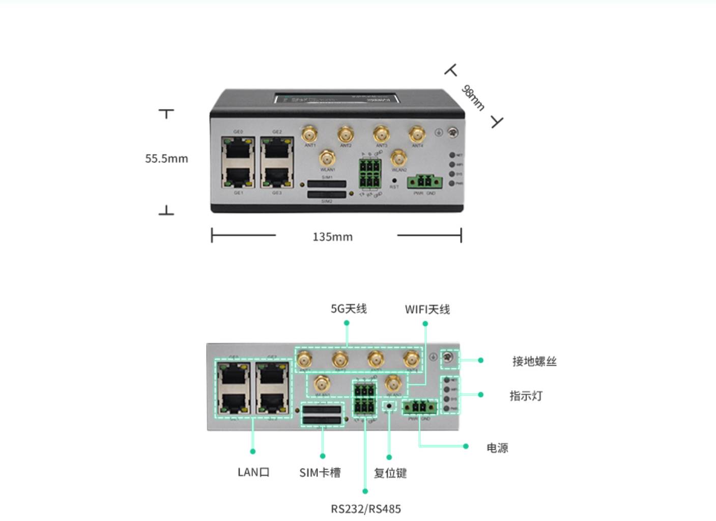 5g/4g工業路由網關